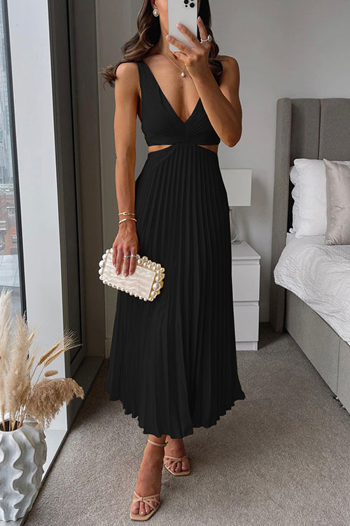 ZOE | Vestido con falda plisada