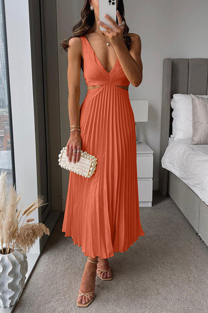 ZOE | Vestido con falda plisada