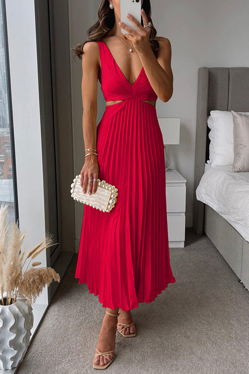 ZOE | Vestido con falda plisada