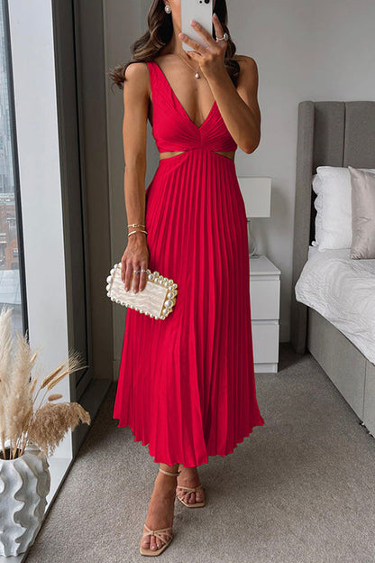 ZOE | Vestido con falda plisada