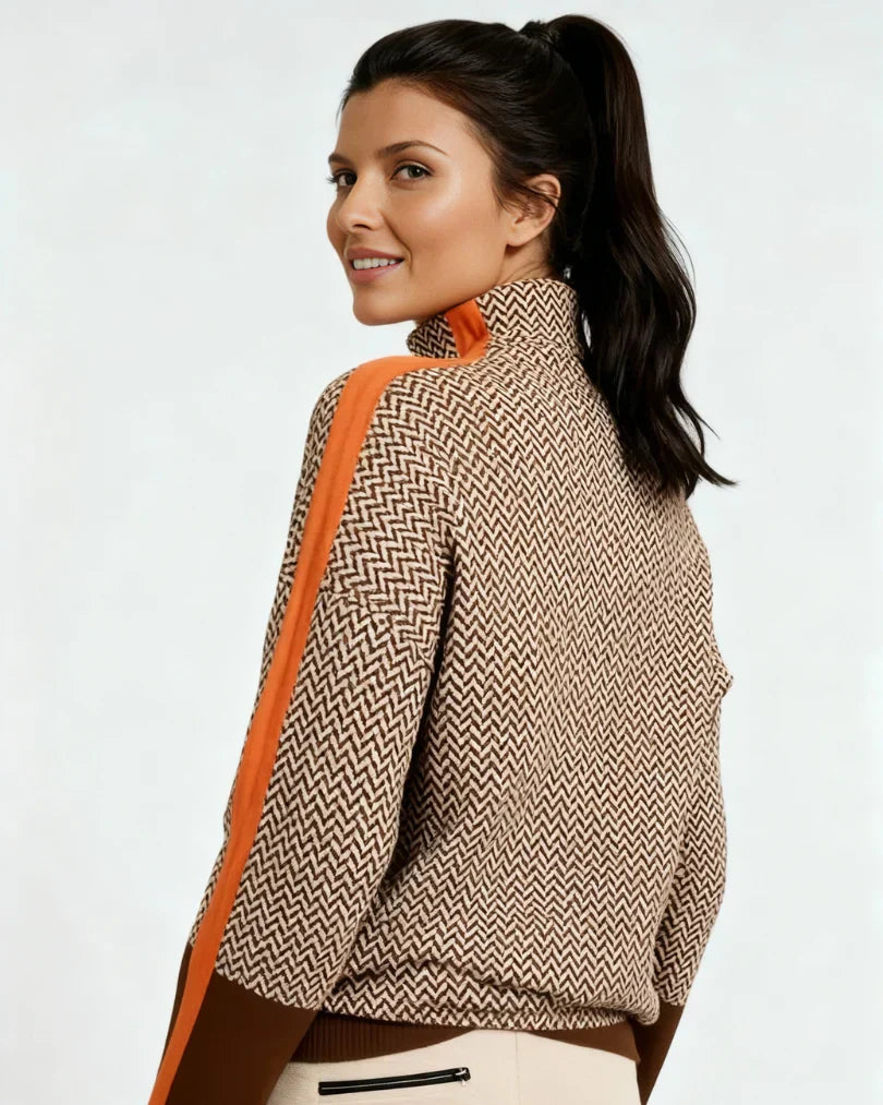 FLORENCIA | Jersey de rayas con cuello alto