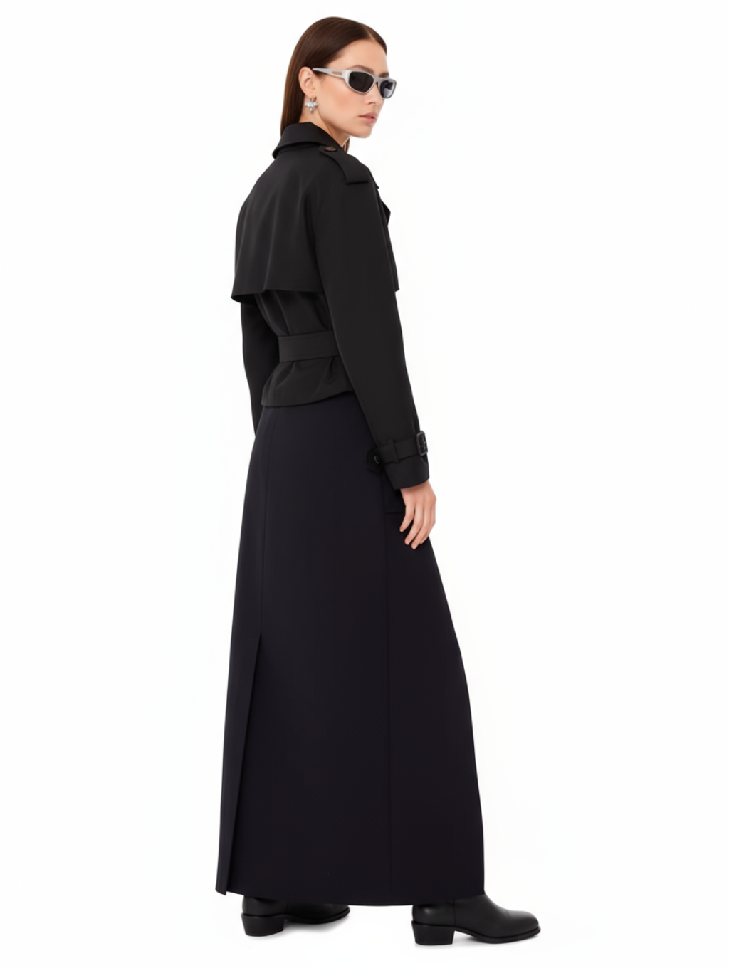 ELEONORA | Gabardina corta con cinturón