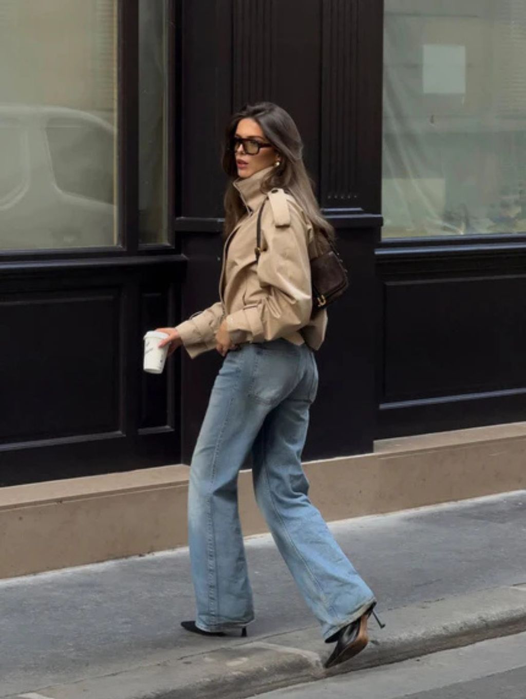 ELEONORA | Gabardina corta con cinturón