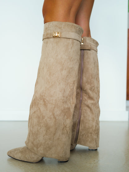 VERA | Botas altas elegantes con cremallera