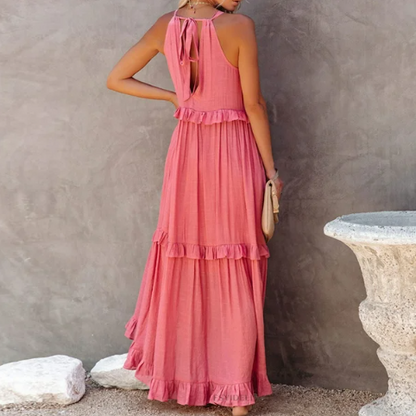JUSTINA | Vestido con volantes