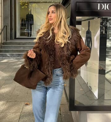 DOUBLE-SIDED FUR-EFFECT JACKET