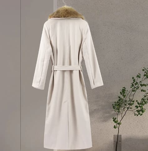 ABRIGO LANA SOLAPA EFECTO PELO