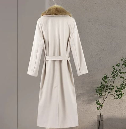 ABRIGO LANA SOLAPA EFECTO PELO