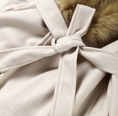 ABRIGO LANA SOLAPA EFECTO PELO