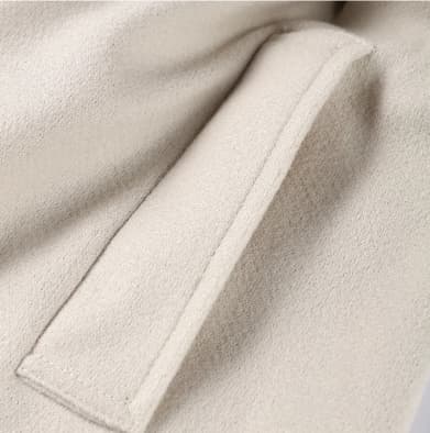 ABRIGO LANA SOLAPA EFECTO PELO