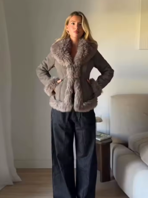 CHAQUETA EFECTO ANTE PELO