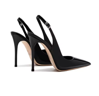VIXEN | Stilettos charol con tobillera ajustable