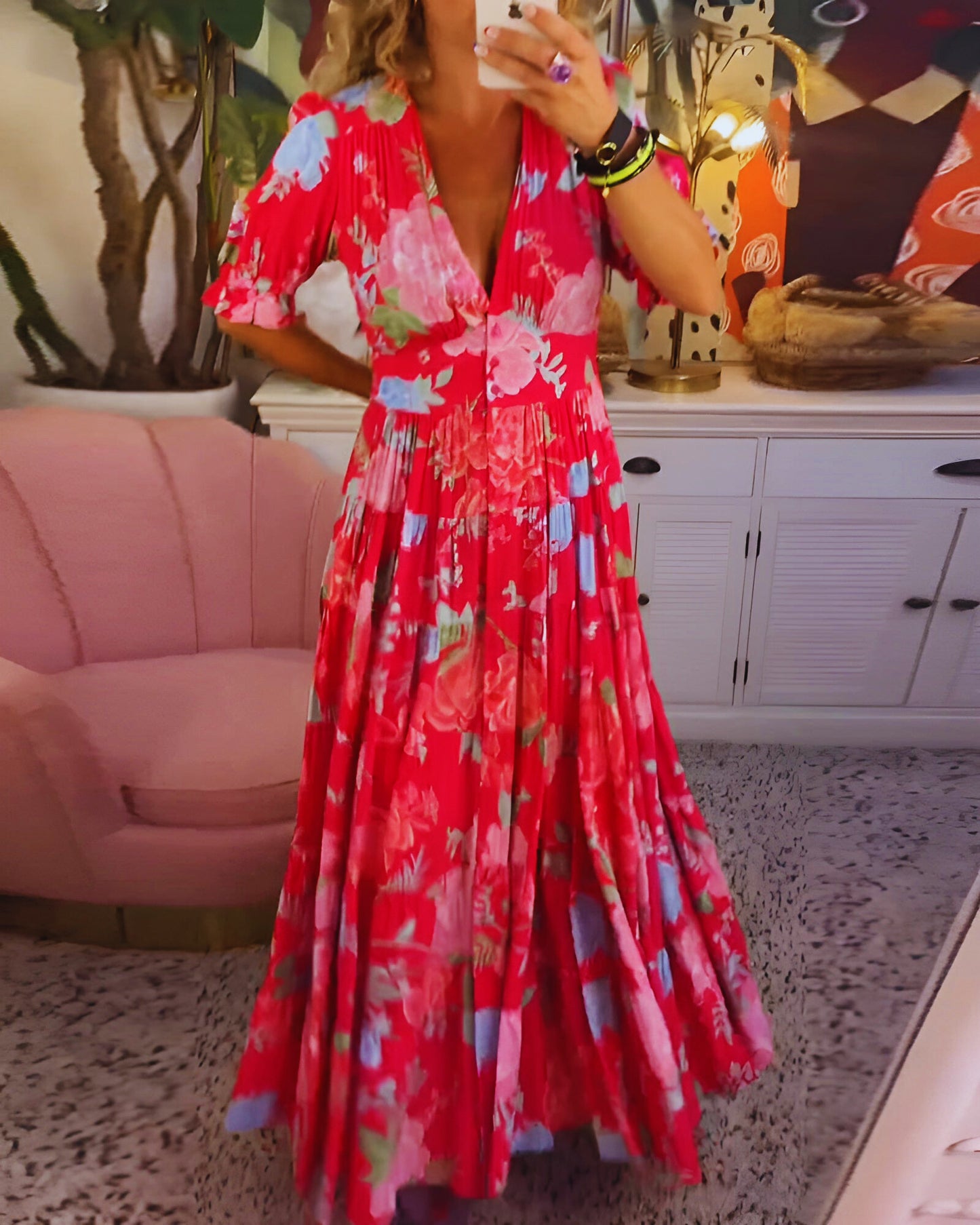 CARINA | Vestido largo floral