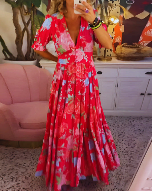 CARINA | Vestido largo floral