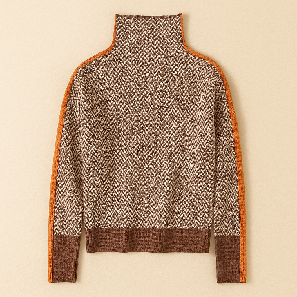 FLORENCIA | Jersey de rayas con cuello alto