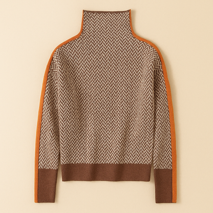 FLORENCIA | Jersey de rayas con cuello alto