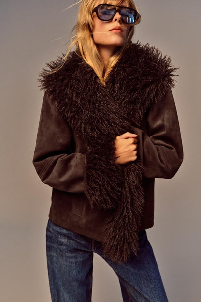DOUBLE-SIDED FUR-EFFECT JACKET