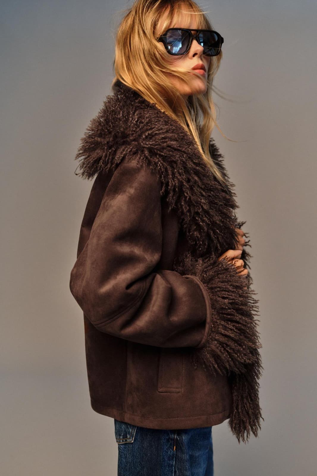 DOUBLE-SIDED FUR-EFFECT JACKET