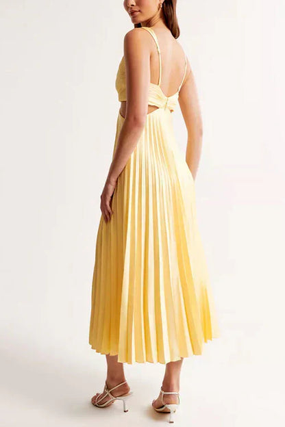 ZOE | Vestido con falda plisada