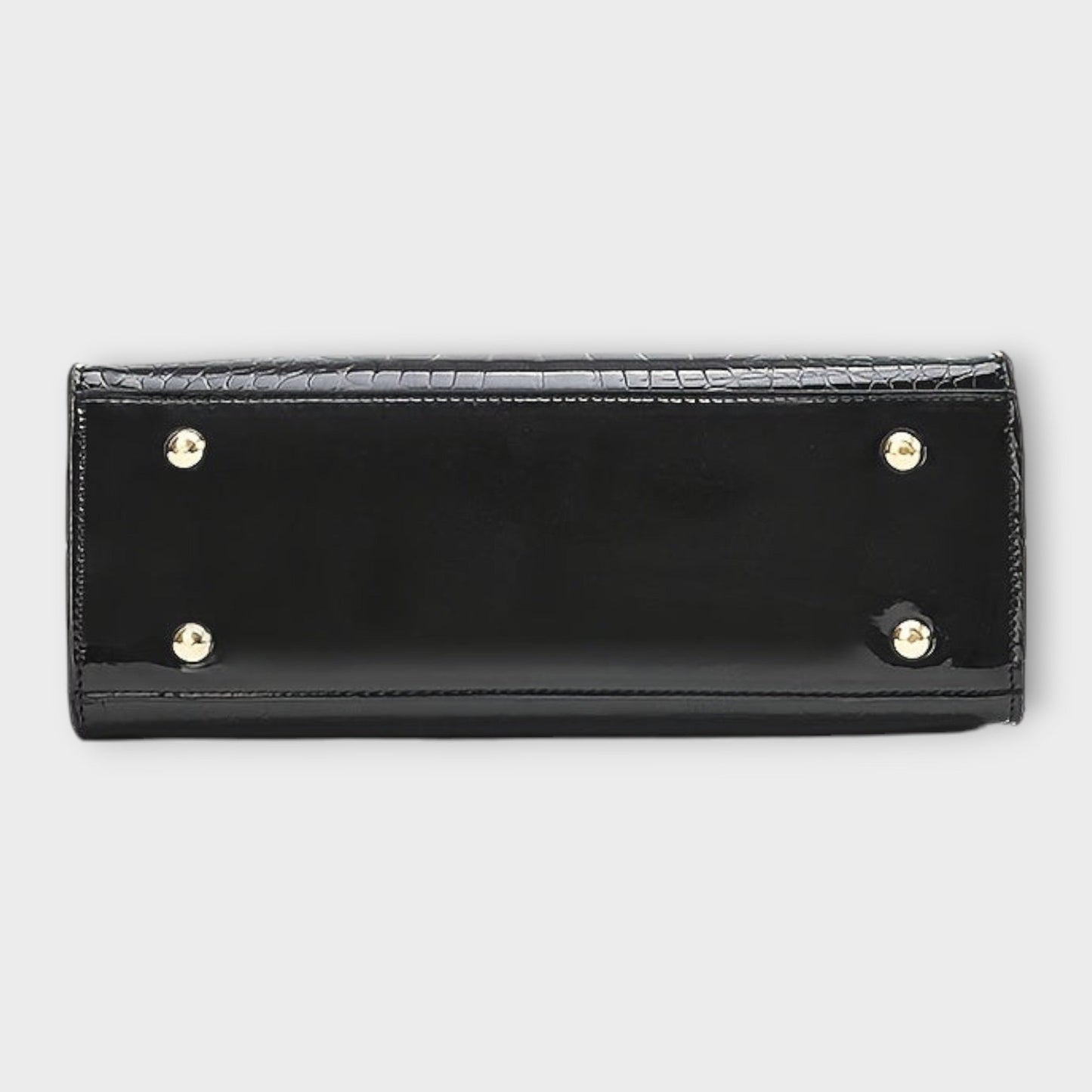 JASMIN | Bolso de mano cocodrilo brillante