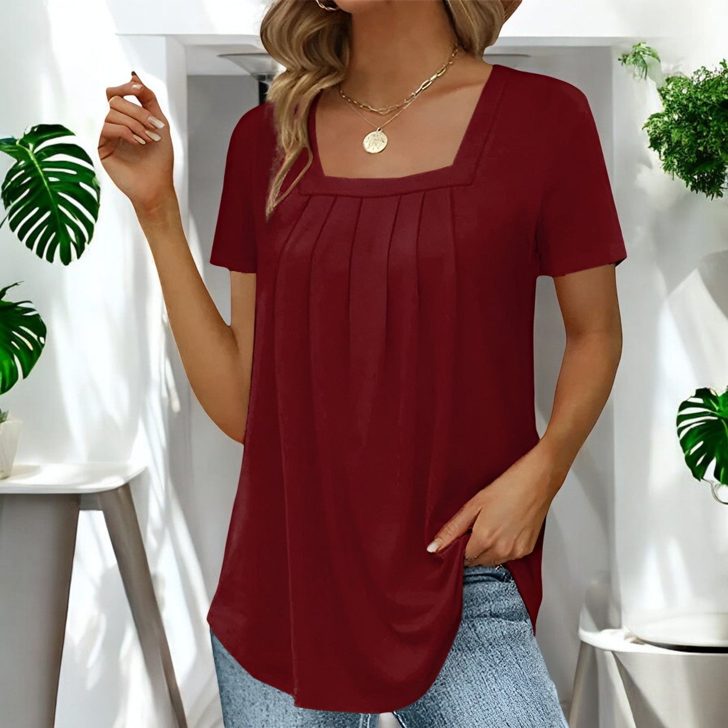 SABRINA | Blusa plisada