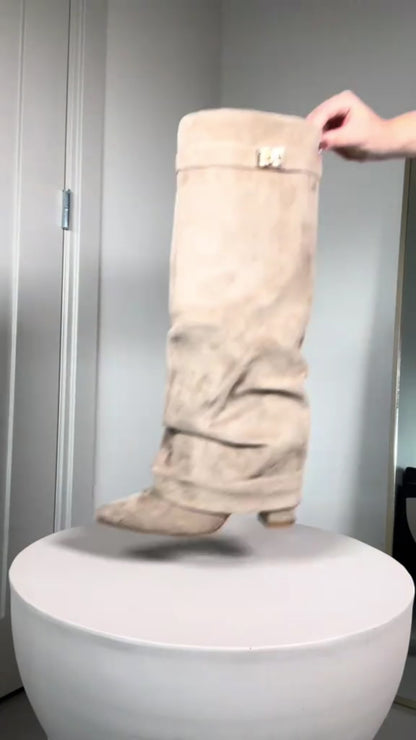 VERA | Botas altas elegantes con cremallera