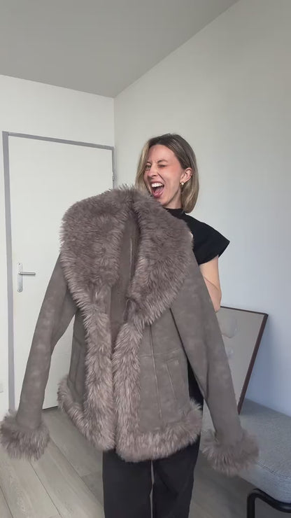 CHAQUETA EFECTO ANTE PELO